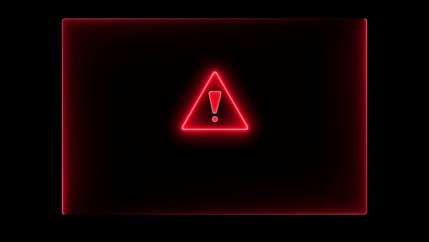 System hack concept on the transparent background. security breach computer hacking warning message . Motion graphics of system hacked concept. 4k video animation.