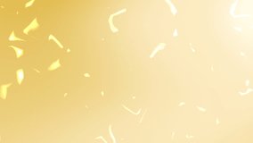 animated gold gradient Golden confetti falling creating a festive and celebratory atmosphere with a bright and soft light, perfect for backgrounds and overlays - Powered by Shutterstock - Get 15% off with code: PIKWIZARD15