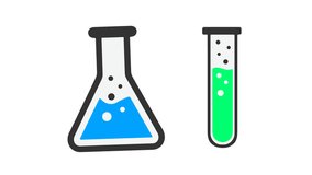 Science Lab Beaker and Test Tube with Liquids animation video - Powered by Shutterstock - Get 15% off with code: PIKWIZARD15