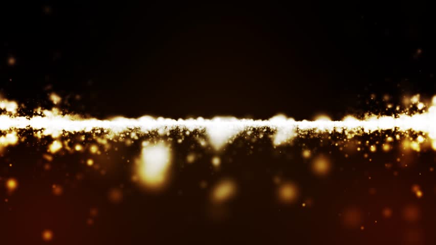 Abstract Gold Particles Background Loop