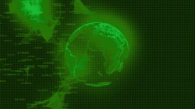Rotating Earth globe glitching digital effect - Powered by Shutterstock - Get 15% off with code: PIKWIZARD15
