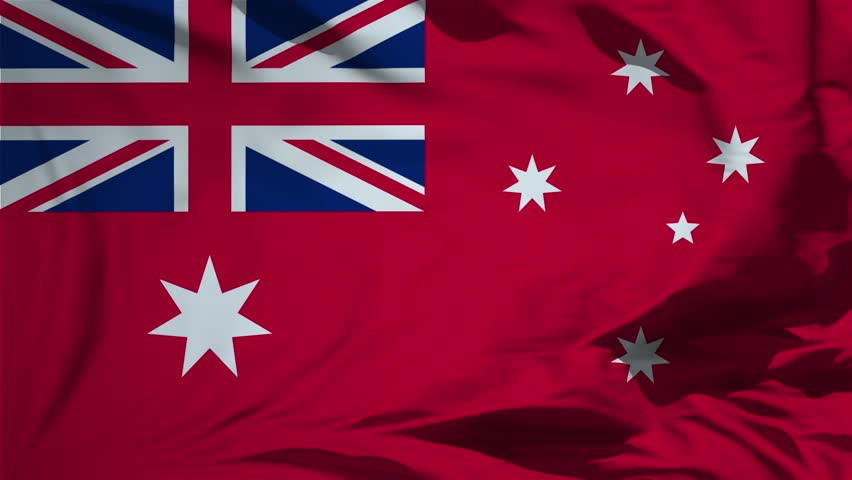 Civil Ensign of Australia Flag Animation