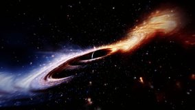 Loop dark matter space travel nebula in deep space abstract sci fi background. 4K 3D seamless loop Sci-Fi Space flight to glow energy gas dust cloud nebula galaxy - Powered by Shutterstock - Get 15% off with code: PIKWIZARD15