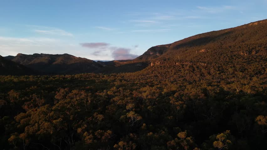 Sunrise in the Grampians National Park.