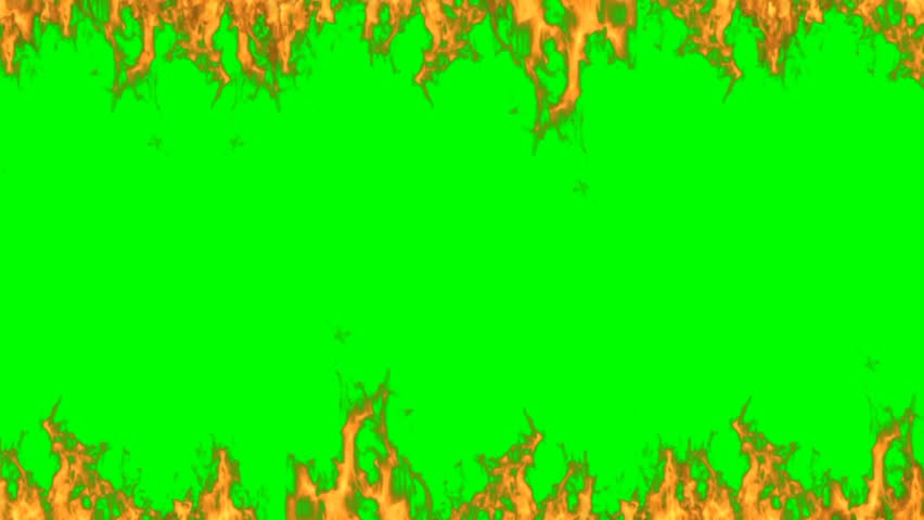 Burning Fire Frame Background – Looping Fiery Border Animation