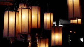 Orange lantern decoration for Chinese New Year, health and wealth during Chinese New Year festival. create beautiful slow motion video background - Powered by Shutterstock - Get 15% off with code: PIKWIZARD15
