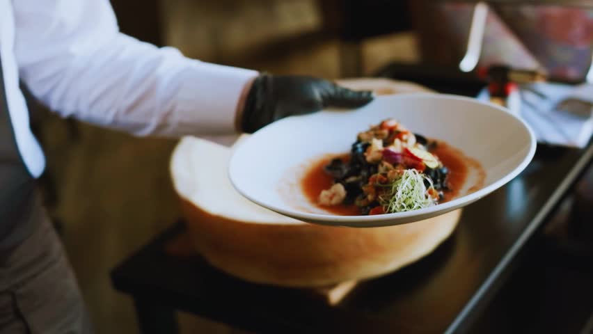 Elegant Luxury Hotel Breakfast Buffet with Freshly Prepared Gourmet Dishes and Fine Dining Presentation