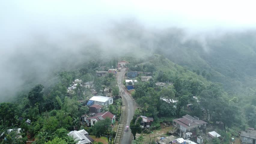 Drone video of Meghalaya, one of India's most mountainous states