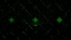 Futuristic Abstract Digital Interface with Glowing Green Data Elements. Abstract green digital interface with glowing patterns and coding symbols. Perfect representation of technology - Powered by Shutterstock - Get 15% off with code: PIKWIZARD15