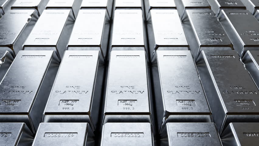 Shiny platinum bars arranged in perfect rows. Ideal for finance, wealth management, investment, banking, and precious metals themes. Clean cinematic composition for editorial and commercial use.