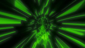 Green tunnel of light beams converging toward a bright vanishing point, evoking a sci-fi warp speed effect - Powered by Shutterstock - Get 15% off with code: PIKWIZARD15