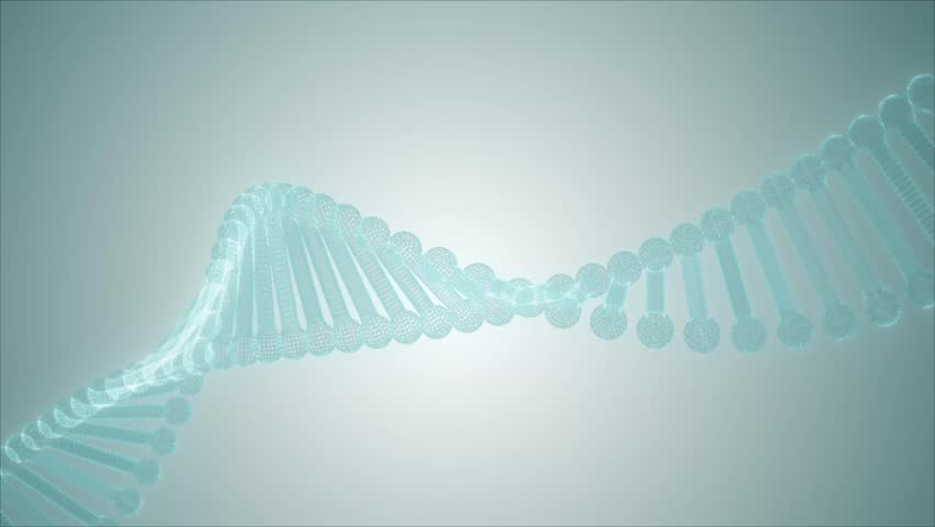 A high-quality 3D animation showing a transparent DNA double helix in a wireframe design. Perfect for medical, genetic, biotechnology, or cosmetic-related projects. - Powered by Shutterstock - Get 15% off with code: PIKWIZARD15