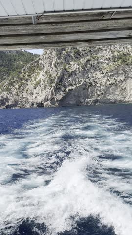 A boat trip between islands 