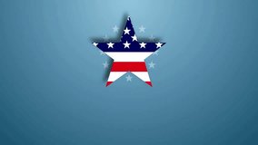 Happy Labor Day Text animation with usa flag color background 4K with red blue white star holiday greeting - Powered by Shutterstock - Get 15% off with code: PIKWIZARD15