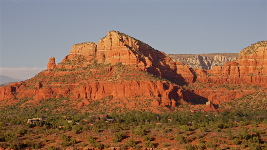 Massive Mesa with Houses and Chapel Sedona