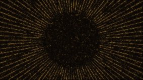 Golden lights backdrop set, abstract lines forming  rays of light particles, 8 -second seamless loop video animation, flashing light bulb, wall of lights motion graphics. - Powered by Shutterstock - Get 15% off with code: PIKWIZARD15