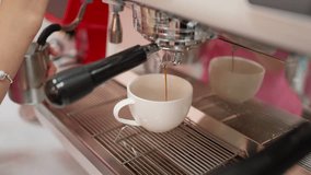 Coffee being poured into a cup from a coffee maker. Coffee making concept. - Powered by Shutterstock - Get 15% off with code: PIKWIZARD15