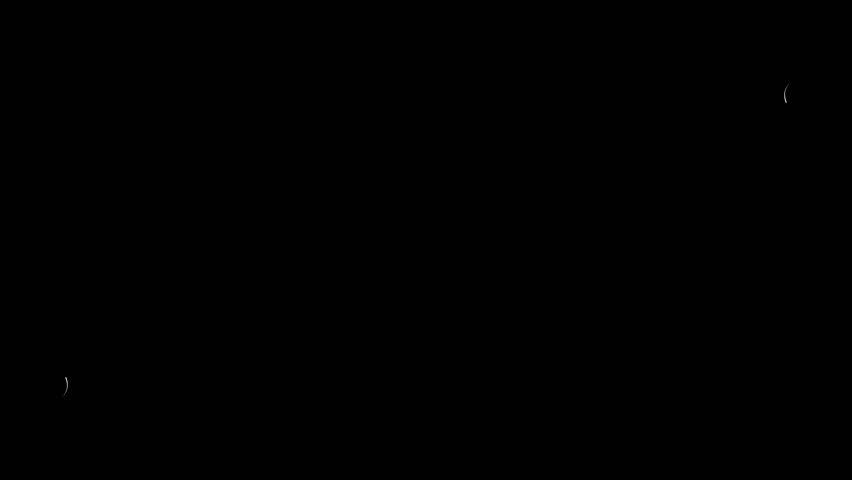 Growing floral corner border animation. Video clip with alpha channel.