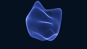 A 3D sphere with a blue hue is depicted in this image, appearing to levitate against a black background, creating a minimalist and visually striking composition - Powered by Shutterstock - Get 15% off with code: PIKWIZARD15
