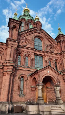 Up to Uspenski Cathedral, Helsinki, Finland