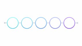 Financial data blue gradient circle infographic 5 steps template animation. Sequence options HD video. Animated blank diagram visualization. Process layout empty design element. Motion graphics - Powered by Shutterstock - Get 15% off with code: PIKWIZARD15