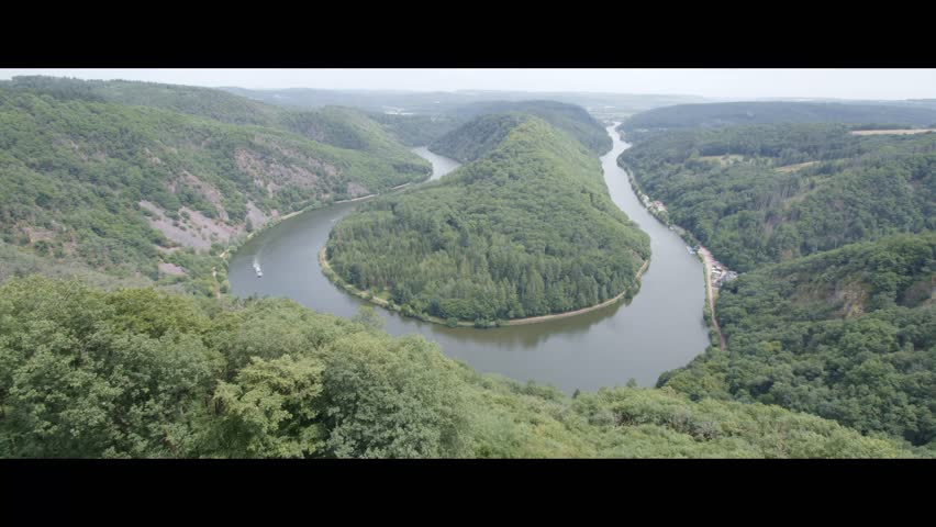 The Saarschleife, also known as the Great Bend in the Saar at Mettlach, is a water gap carved by the Saar River in Germany