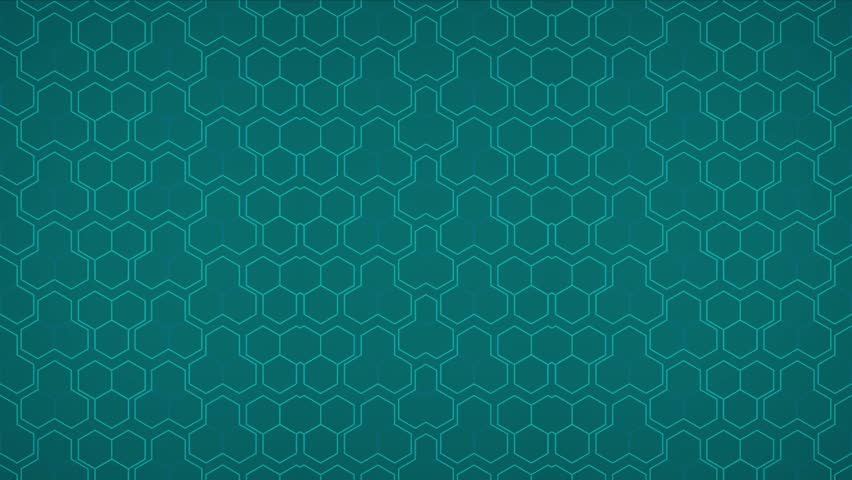 Elegant teal hexagon pattern background ideal for brochures, websites, or other media.