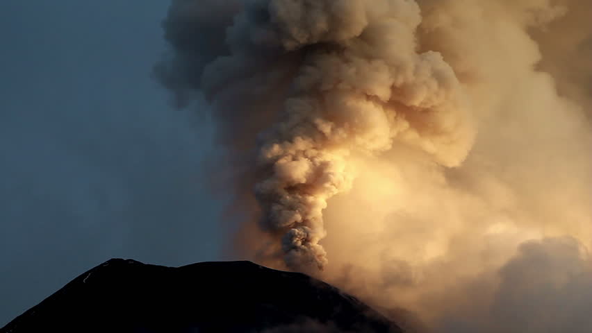 Tungurahua volcano explosion on 6th of May 2013, Ecuador, South America