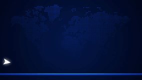 Glowing Business Growth Graph Animation on Dotted World Map 4K Global Data Visualization - Powered by Shutterstock - Get 15% off with code: PIKWIZARD15