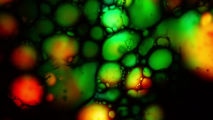Abstract patterns of ink on water