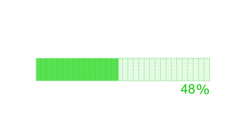 Flat Style Minimal Loading Animation with Soft Progress Bar Fill