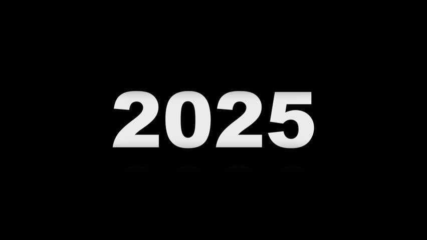 Animated timeline scrolling from 2025 to 2030. Ideal for future business plans, new year concepts, and project roadmaps. Features motion blur and a transparent alpha channel for easy integration.