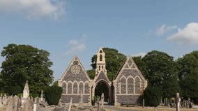 Cemetery graveyard timelapse Church chapel time passing during the day - Powered by Shutterstock - Get 15% off with code: PIKWIZARD15