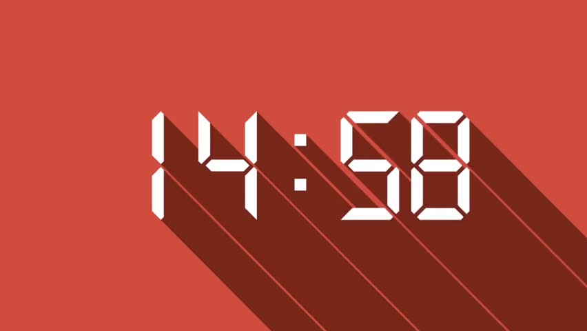 Time passes: a moment before the beginning of the countdown.