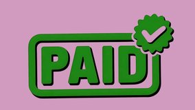 Paid Bold Red Animated Label - Powered by Shutterstock - Get 15% off with code: PIKWIZARD15