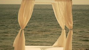 Beach, ocean, canopy gently swaying on tropical resort destination - Powered by Shutterstock - Get 15% off with code: PIKWIZARD15