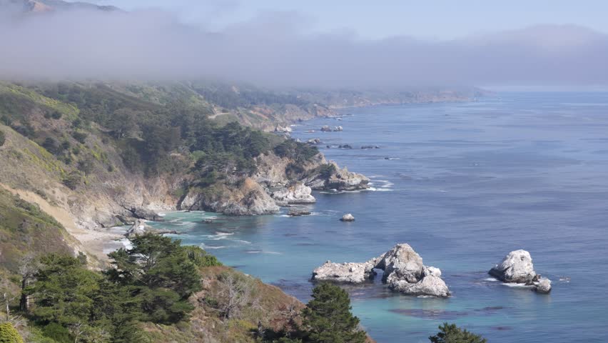 California Coast at Big Sur with the Pacific Ocean