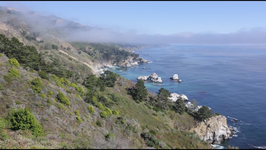 California Coast at Big Sur with the Pacific Ocean