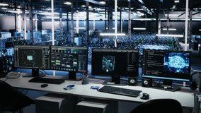 Data center computers showing neural network visualization and code debugging tools running. PC systems in server room powering machine learning and automated research tasks - Powered by Shutterstock - Get 15% off with code: PIKWIZARD15