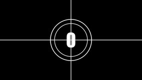 Classic film countdown screen displaying number four in white with circular timer lines and quadrant background, evoking vintage cinema aesthetics and retro movie reel intros. - Powered by Shutterstock - Get 15% off with code: PIKWIZARD15