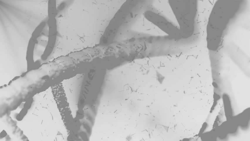 rotating DNA strands animation isolated on white background, genetics data, information stored in DNA - Powered by Shutterstock - Get 15% off with code: PIKWIZARD15