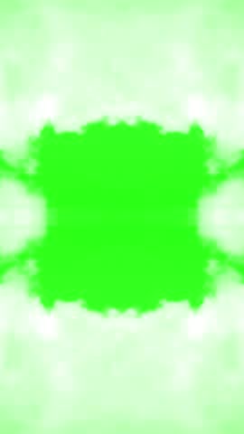 cloud smoke frame face cam animation, use chroma key effect to remove green screen