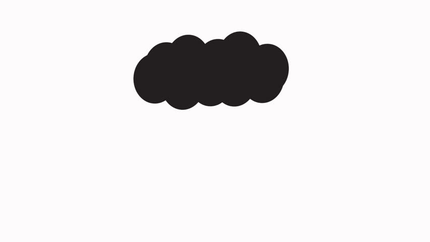 rain  icon animation simple flat