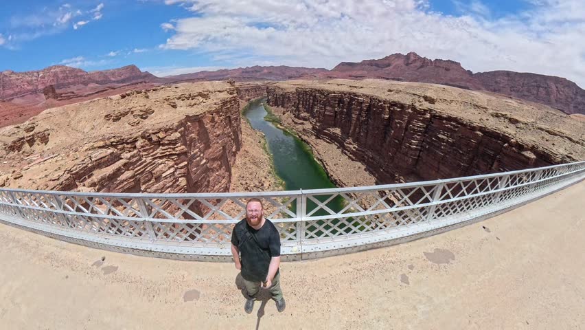 Marble Canyon in Arizona near the Navajo Bridge blue sky sunny day.