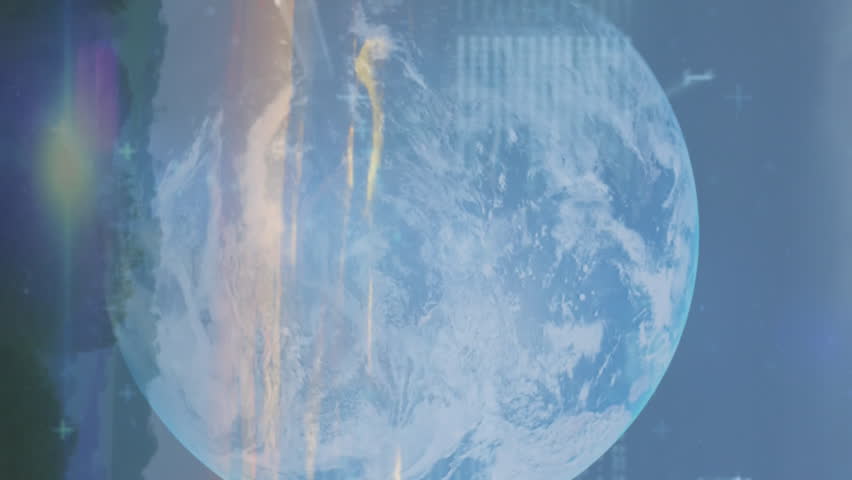 Animation of binary coding data processing over globe and landscape. global environment, computing, data processing and digital interface concept digitally generated video. - Powered by Shutterstock - Get 15% off with code: PIKWIZARD15