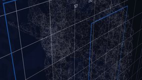 Animation of statistical data processing over spinning human brain against blue background. Medical research and science technology concept - Powered by Shutterstock - Get 15% off with code: PIKWIZARD15