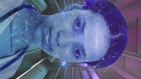 Animation of social media icons and african american female doctor over tunnel in seamless pattern. Social media networking and medical healthcare technology concept - Powered by Shutterstock - Get 15% off with code: PIKWIZARD15