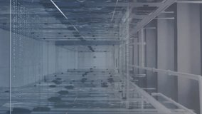 Animation of spinning globe, data processing and network of connections against computer server room. Global networking and business data storage technology concept - Powered by Shutterstock - Get 15% off with code: PIKWIZARD15