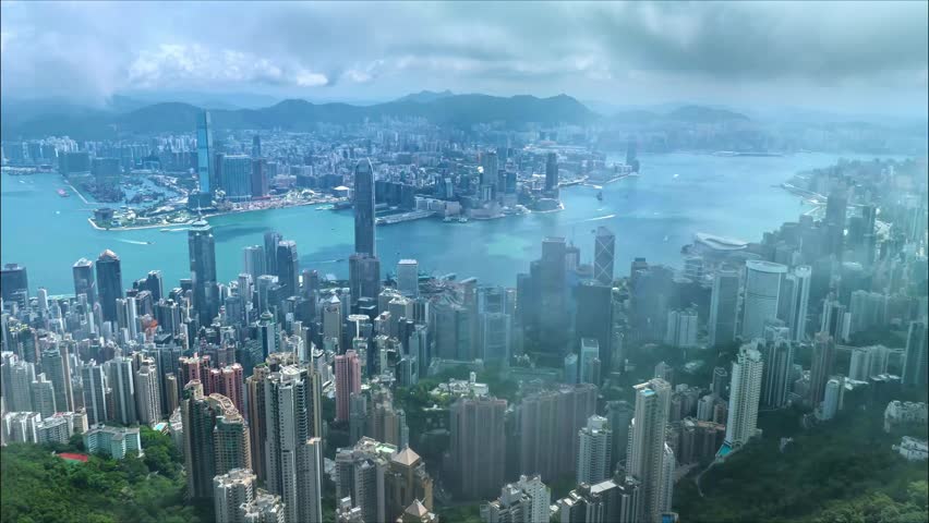 Aerial view of Hong Kong