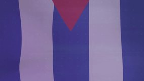 Animation of financial data processing over flag of cuba. Global finance, business, connections, computing and data processing concept digitally generated video. - Powered by Shutterstock - Get 15% off with code: PIKWIZARD15